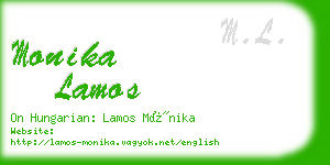 monika lamos business card